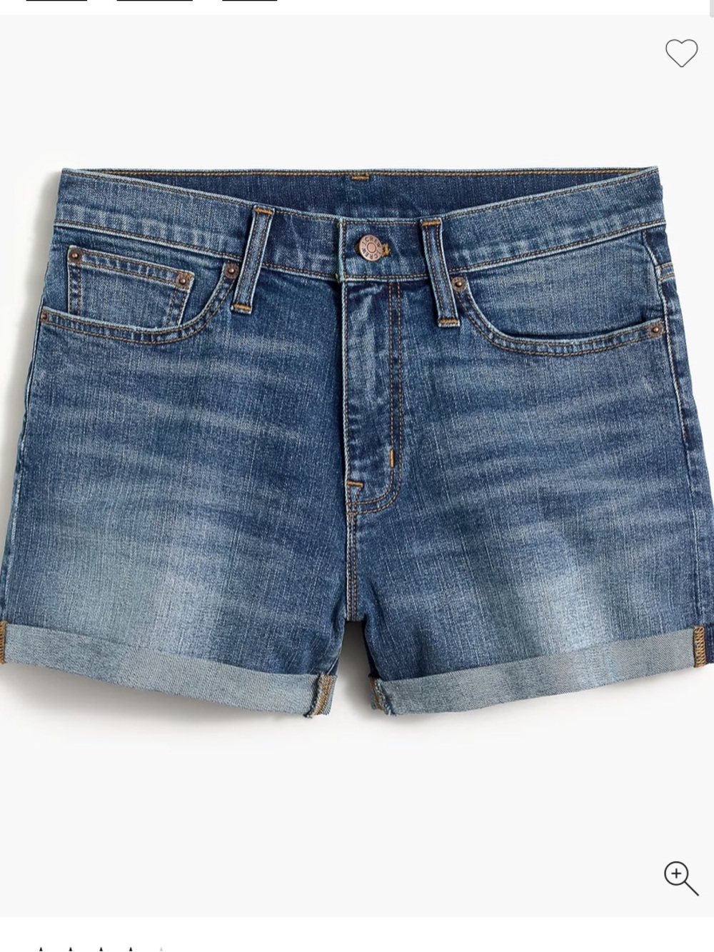 J. Crew Classic denim short in dark Pacific blue wash